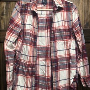 GAP Men's Multicolor Plaid Button Down Shirt